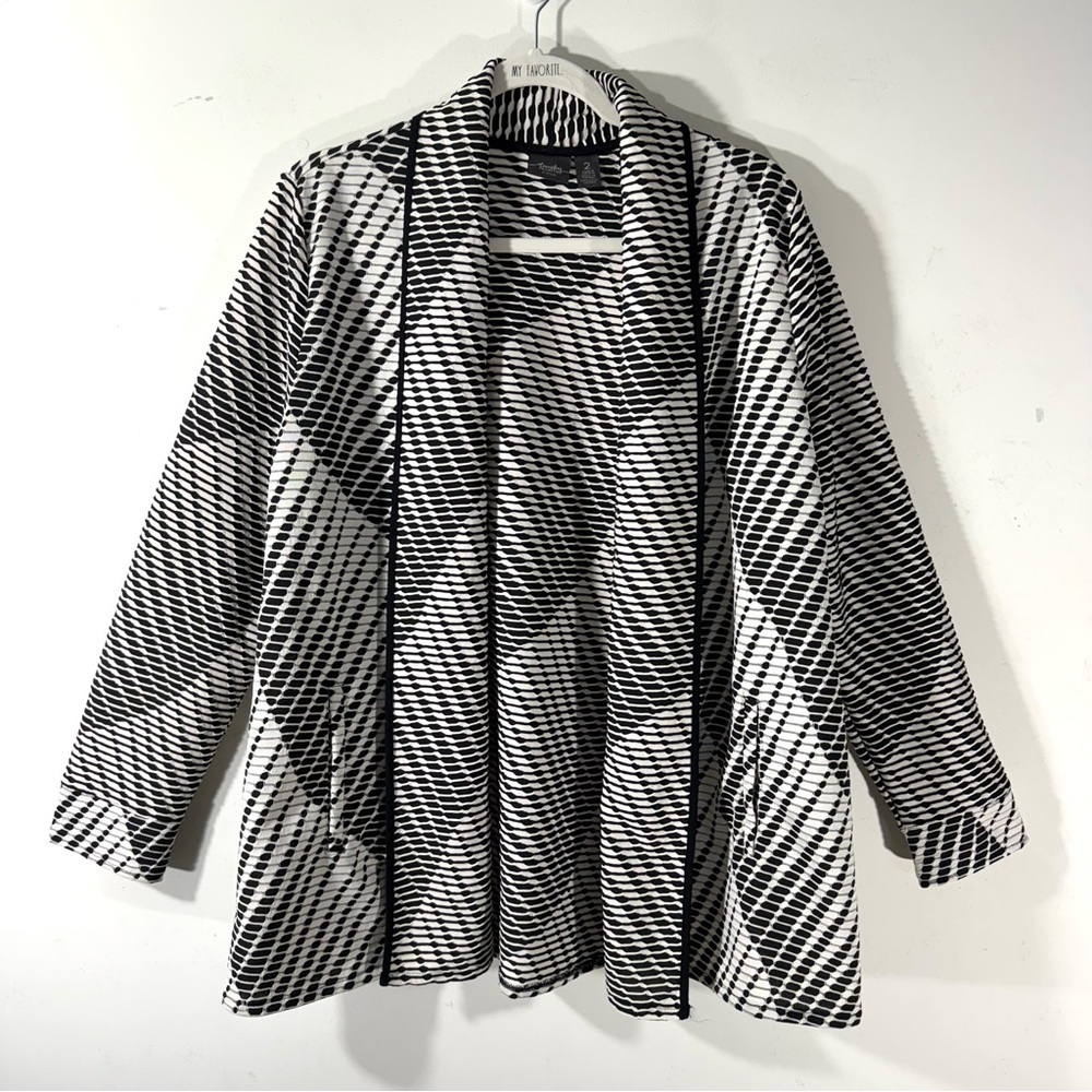 Chico's Travelers Textured Jacquard Jacket